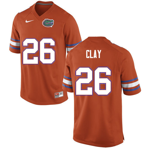 Men #26 Robert Clay Florida Gators College Football Jerseys Sale-Orange